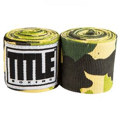 Боксерські бинти еластичні TITLE Boxing Semi-Elastic Mexican Camo (BSEMC, Сірий)